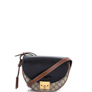 Gucci Padlock Saddle Shoulder Bag Gg #222394G20B